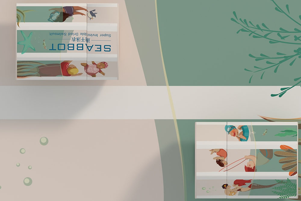 一次性泳裝包裝設(shè)計(jì),現(xiàn)代風(fēng)簡約泳裝包裝設(shè)計(jì)