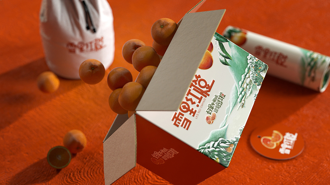 精美橙子包裝設(shè)計圖1